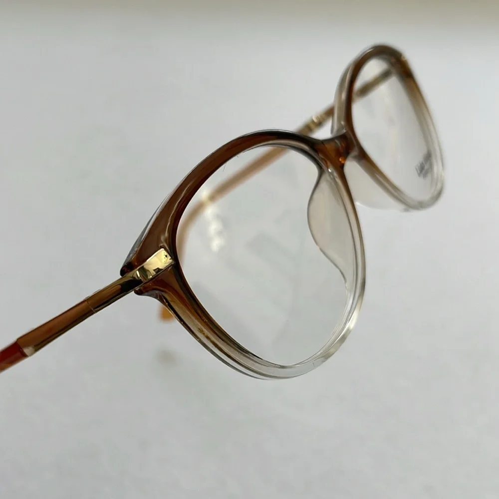 NWT Lido West Tuna Brown Fade Clear Eyeglass Frame